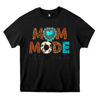 Black mom mode all day every day Heavy Core Tee - texasbilliewilder