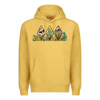 Antique Gold cactus cowhide serape Premium Hoodie - JahusDesignShop
