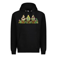 Black cactus cowhide serape Premium Hoodie - JahusDesignShop