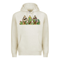 Oatmeal Heather cactus cowhide serape Premium Hoodie - JahusDesignShop