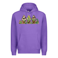 Purple cactus cowhide serape Premium Hoodie - JahusDesignShop
