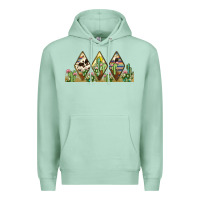 Seafoam cactus cowhide serape Premium Hoodie - JahusDesignShop