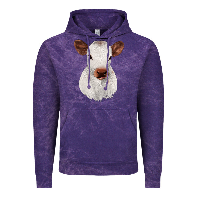 White Cute Calf Vintage Hoodie by JahusDesignShop | Teevron
