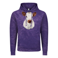 Cloud Purple White Cute Calf Vintage Hoodie - JahusDesignShop