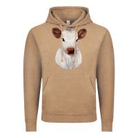 Vintage Coffee White Cute Calf Vintage Hoodie - JahusDesignShop