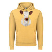 Vintage Mustard White Cute Calf Vintage Hoodie - JahusDesignShop
