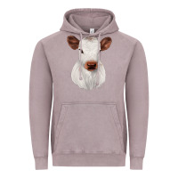 Vintage Zinc White Cute Calf Vintage Hoodie - JahusDesignShop