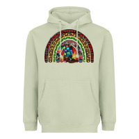 Matcha Christmas cowboy boots rainbow Heavyweight Hoodie - RanaPortraitStore
