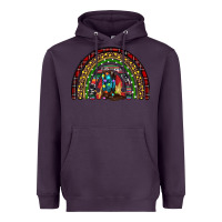 Plum Christmas cowboy boots rainbow Heavyweight Hoodie - RanaPortraitStore