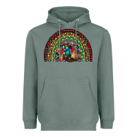 Sage Christmas cowboy boots rainbow Heavyweight Hoodie - RanaPortraitStore