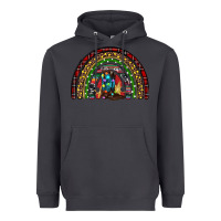 Smoke Christmas cowboy boots rainbow Heavyweight Hoodie - RanaPortraitStore