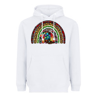 White Christmas cowboy boots rainbow Heavyweight Hoodie - RanaPortraitStore
