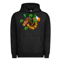 Horse With Horseshoe St. Patrick's Urban Hoodie | Teevron