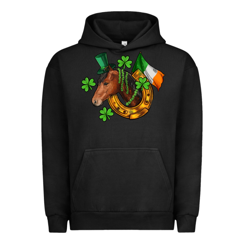 Horse With Horseshoe St. Patrick's Urban Hoodie by CowGirlArtShop | Teevron