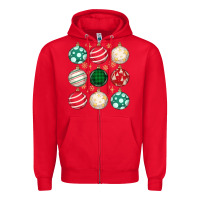 Red Christmas Zipper Hoodie - MaliasSmallBusiness