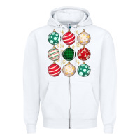 White Christmas Zipper Hoodie - MaliasSmallBusiness
