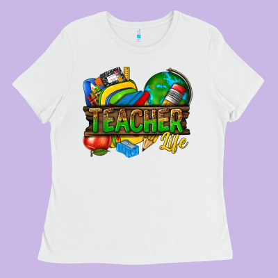 Teacher Life Ladies Tee Designed By Texasbilliewilder