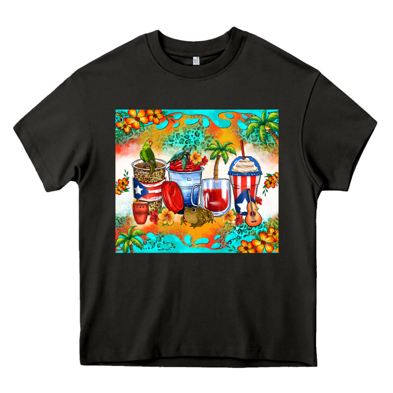 Puerto Rico Coffee Cups Heavy Core Tee by Zillion Design Studio | Teevron