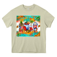 Mossy puerto rico coffee cups Heavy Core Tee - Zillion Design Studio