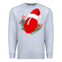 Heather Grey Christmas Football Premium Sweatshirt - Bettercallsaul