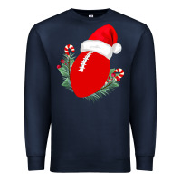 Navy Christmas Football Premium Sweatshirt - Bettercallsaul