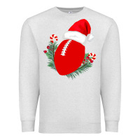 Oatmeal Heather Christmas Football Premium Sweatshirt - Bettercallsaul