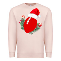 Pale Pink Christmas Football Premium Sweatshirt - Bettercallsaul