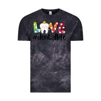 Cloud Black love dentallife Vintage Tee - AdoDesignShop