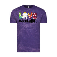 Cloud Purple love dentallife Vintage Tee - AdoDesignShop