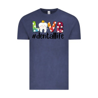 Vintage Denim love dentallife Vintage Tee - AdoDesignShop