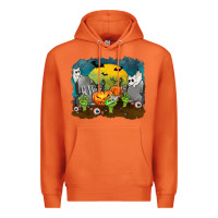 Carrot Cemetery with Ghost Cats Premium Hoodie - texasbilliewilder