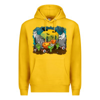 Lemon Cemetery with Ghost Cats Premium Hoodie - texasbilliewilder