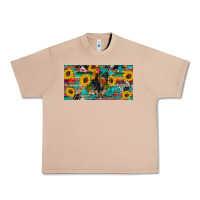 Burro western coop animals rooster sunflowers cowhide wooden serape glitter Urban Heavy Tee - Artiststas