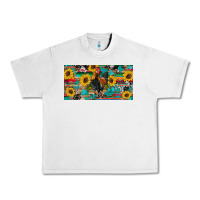 Lunar Rock western coop animals rooster sunflowers cowhide wooden serape glitter Urban Heavy Tee - Artiststas