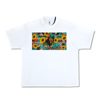 White western coop animals rooster sunflowers cowhide wooden serape glitter Urban Heavy Tee - Artiststas