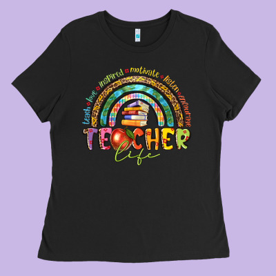 Teacher Life Ladies Tee Designed By Texasbilliewilder