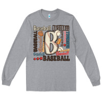 Heather Grey baseball Long Sleeve Tee - MaliasSmallBusiness
