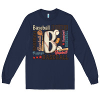 Navy baseball Long Sleeve Tee - MaliasSmallBusiness