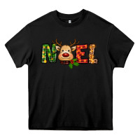 Black reindeer noel christmas Heavy Core Tee - RanaPortraitStore
