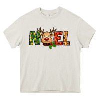 Cream reindeer noel christmas Heavy Core Tee - RanaPortraitStore