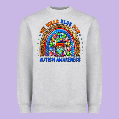 Autism Awareness Gnomes Heavyweight Sweatshirt Designed By Barkaloodesign