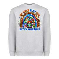 Heather Grey autism awareness gnomes Heavyweight Sweatshirt - BarkalooDesign