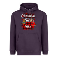 Plum Christmas With My Tribe Heavyweight Hoodie - Bettercallsaul