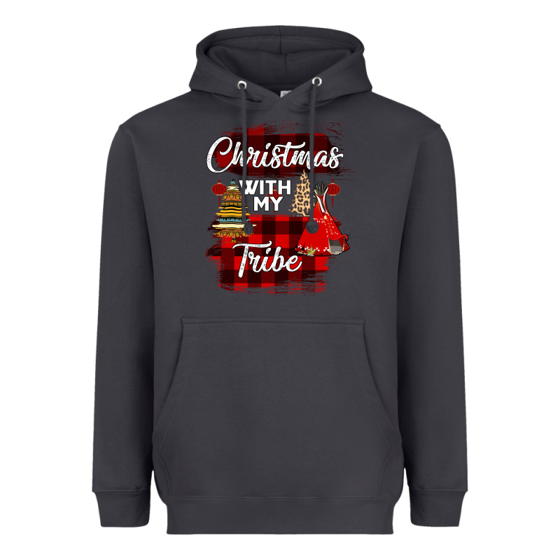 Christmas With My Tribe Heavyweight Hoodie by Bettercallsaul | Teevron
