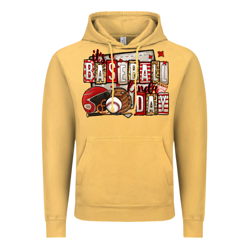 It's A Baseball Kinda Day Vintage Hoodie by Jasminsmagicworld | Teevron