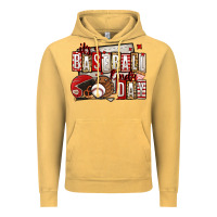 Vintage Mustard it's a baseball kinda day Vintage Hoodie - Jasminsmagicworld