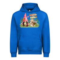 Cobalt Easter gnome and rabbit egg hunt  Easter Day Urban Hoodie - CowGirlArtShop