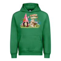 Emerald Easter gnome and rabbit egg hunt  Easter Day Urban Hoodie - CowGirlArtShop
