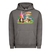 Pigment Tornado Easter gnome and rabbit egg hunt  Easter Day Urban Hoodie - CowGirlArtShop