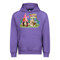 Tulip Easter gnome and rabbit egg hunt  Easter Day Urban Hoodie - CowGirlArtShop